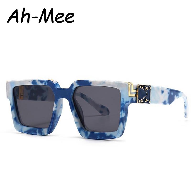 Gafas-Lunettes de Soleil Carrées de Marque de Luxe pour Femme et Homme, Accessoire de Styliste Vintage, 2024