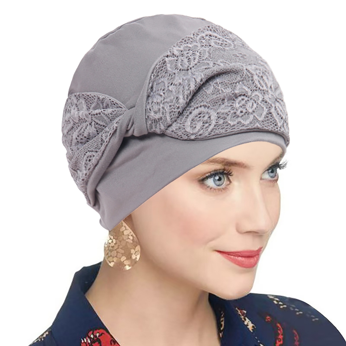 Nouveaux Hijabs Musulmans 2026 pour Femmes, Turbans Instantanés, Foulards à Patchwork en Dentelle, Bandanas, Bonnets Chimio, Chapeaux Islamiques, Coiffes
