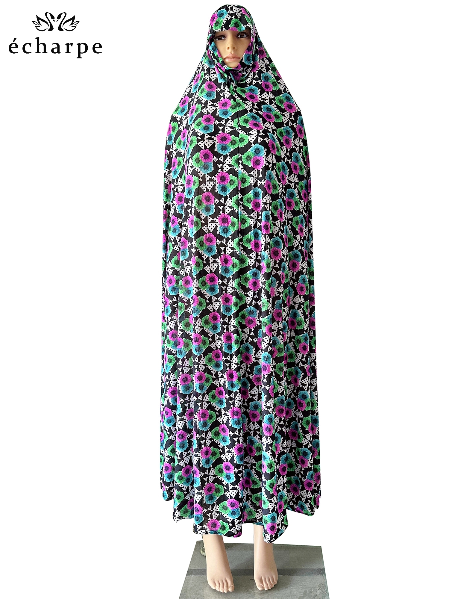 Robe pull musulmane sans manches pour femmes, vêtement de prière arabe Jibab dubaï Abaya, Robe de culte Khimar, 6XL