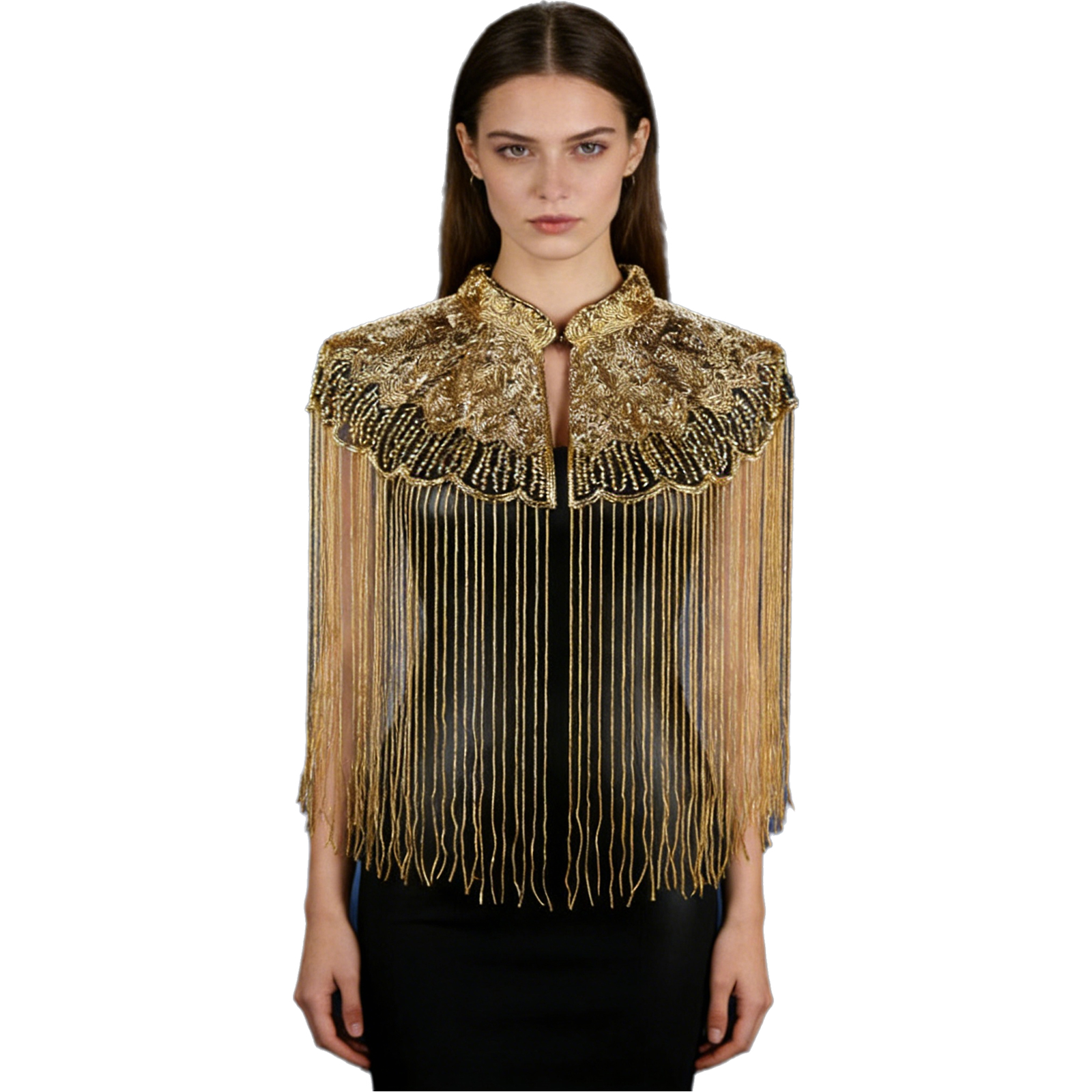 Châle vintage élégant des années 20 avec perles et pompons, cape de mariage, écharpes de mariée, châles pour femmes, robes de soirée Cheongsam, pour fêtes formelles et mariages