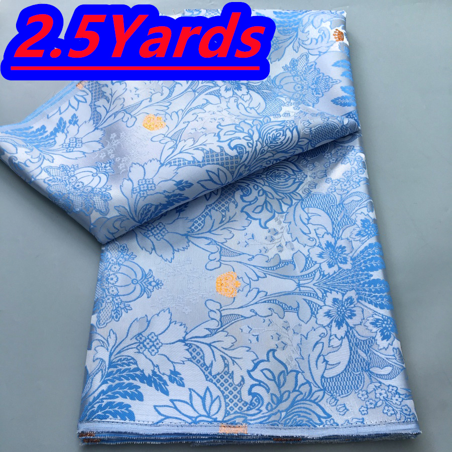 Tissu en dentelle brocart français 2026 de haute qualité, 2,5 yards, tissu en dentelle organza africain nigérian de luxe doré pour la couture féminine