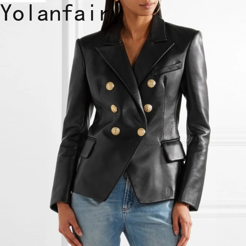 Vestes en cuir véritable pour femmes, haut en peau de mouton véritable, manteau court pour femmes, vêtements Hurbike, nouvelle mode, 2024