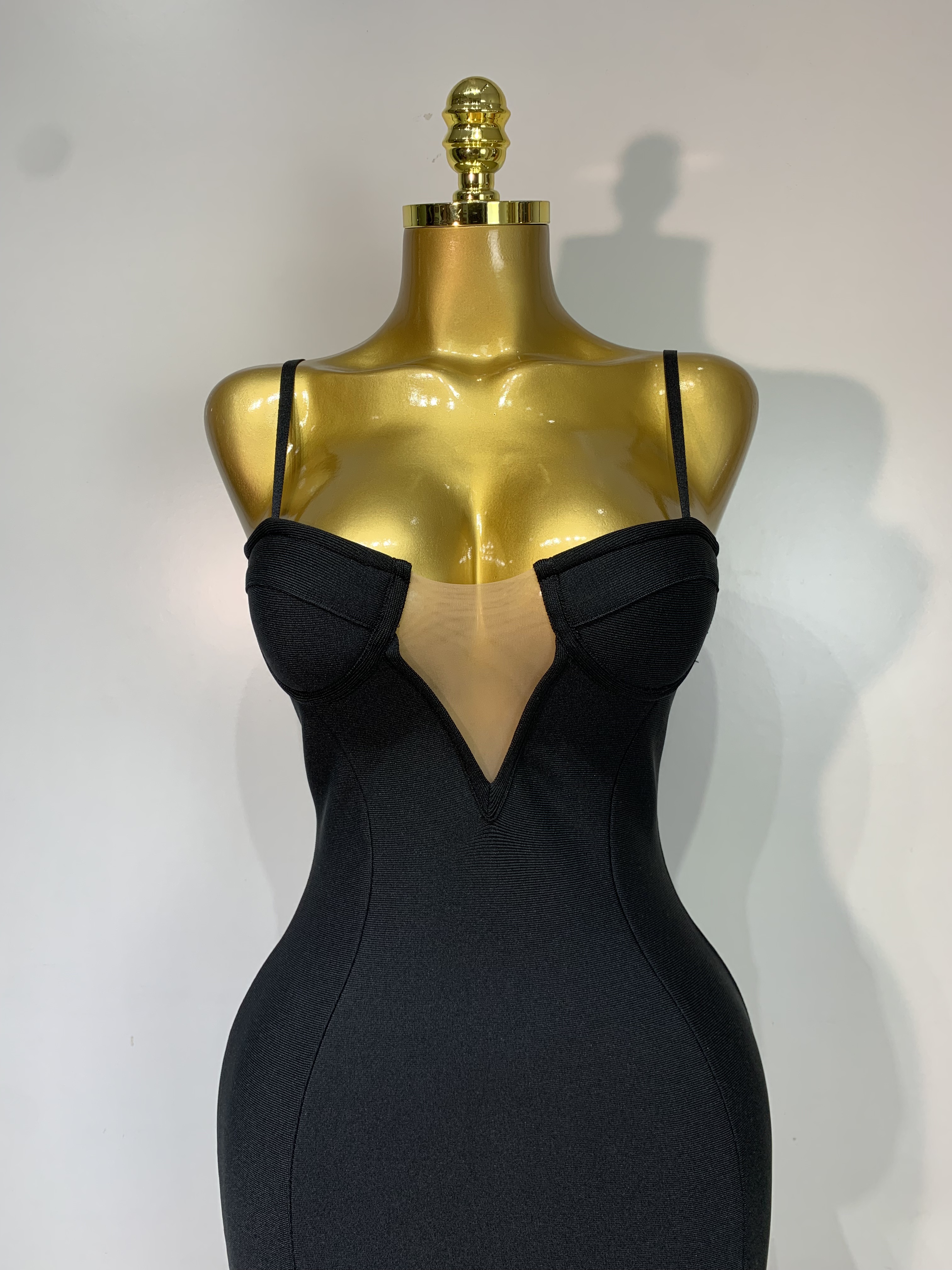 Robe longue moulante noire sexy à col en V pour femme, robe de soirée de luxe pour anniversaire, bal de promo, robe de cocktail élégante pour célébrités