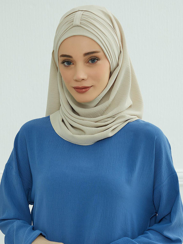 Grand chapeau musulman uni, casquettes Hijab intérieures, couvre-chef pour Ramadan, pré-conception