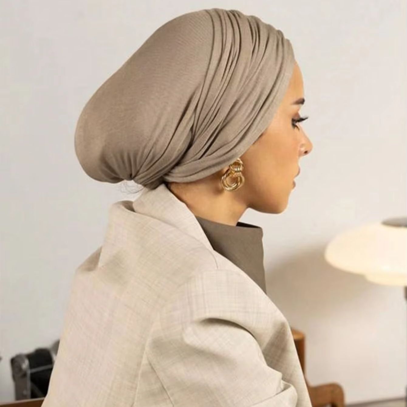 Maillot Modal instantané Hijab femme musulman sous-écharpe casquettes intérieures coton extensible chapeau Islam Turban Bonnet Foulard bandeau casquette croisée