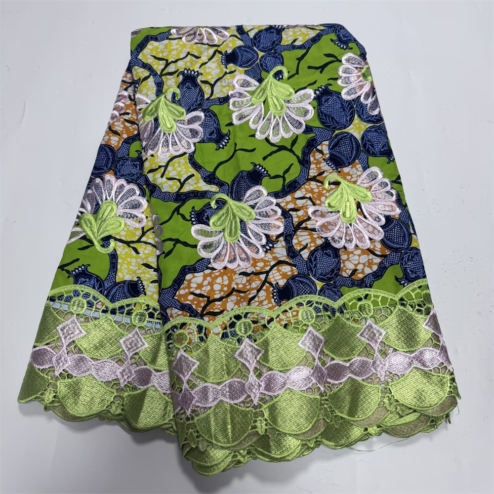 Cire dentelle française dentelle Guipure cire tissu imprimé broderie africaine cire dentelle coton Ankara pour les femmes robe 6 Yards