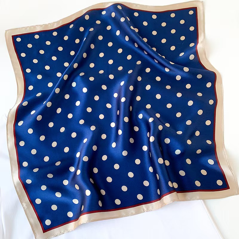 100% Foulard en soie Pure femmes cou bandeau de cheveux Foulard carré petit bandeau 2025 mode imprimé Foulard foulards Bandana 53*53 cm