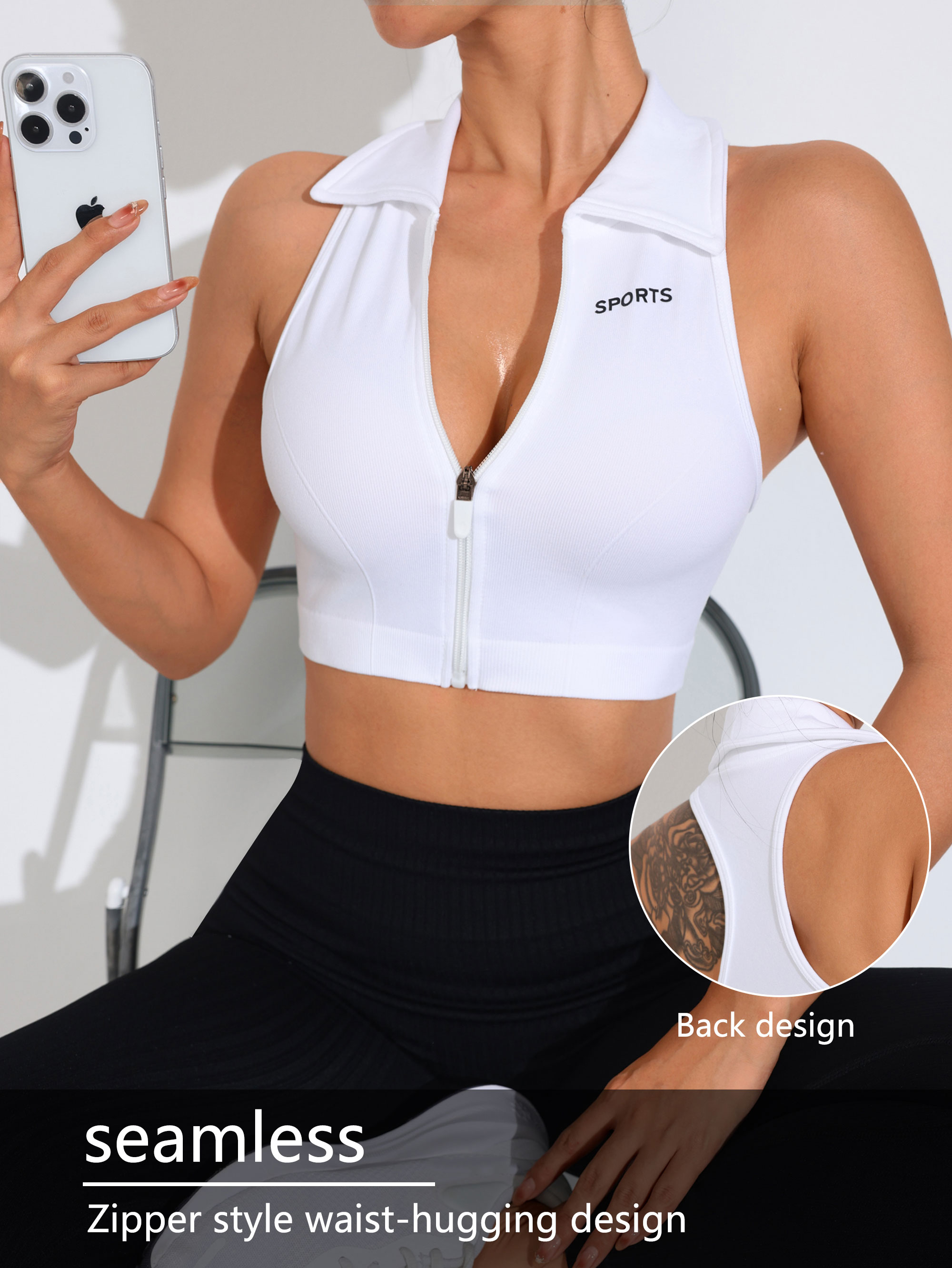Femmes sans couture haut sportif femmes hauts sans manche T-shirt vêtements de sport femme débardeur de gymnastique sport Yoga T-shirts vêtements féminins