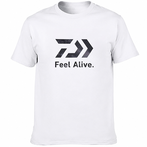 T-shirt graphique respirant unisexe pour hommes et femmes, streetwear décontracté à manches courtes, imprimé lettres et flèches, pour la pêche en plein air