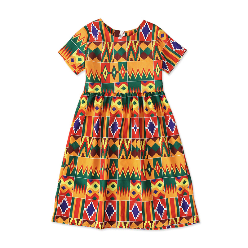 Vêtements africains à imprimé national, style bohème d'été, vêtements africains Kanga pour enfants, robe de plage, costume de fête pour les vacances