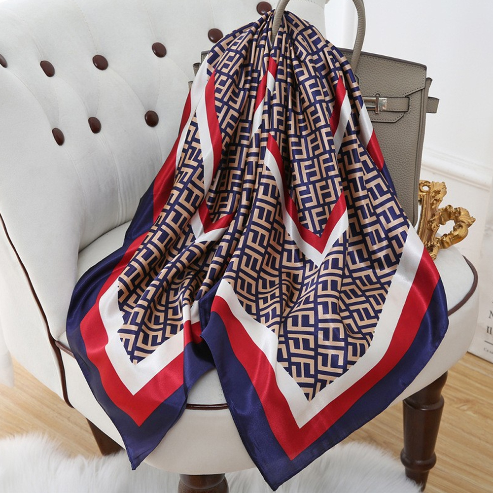 Écharpe carrée en soie de 90 cm pour femme, nouvelle collection printemps-été, style coréen haut de gamme, accessoire polyvalent et léger
