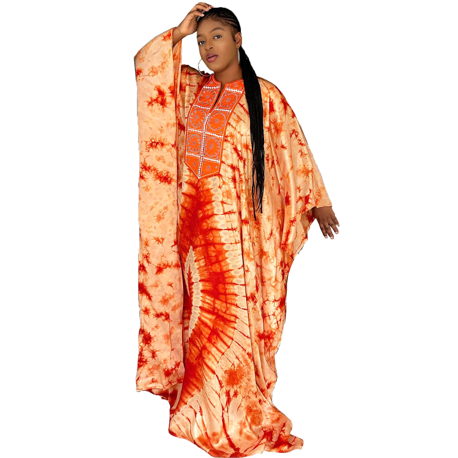 Robes africaines pour femmes cravate teinte Dashiki broderie Design Couple mode robe élégante avec écharpe