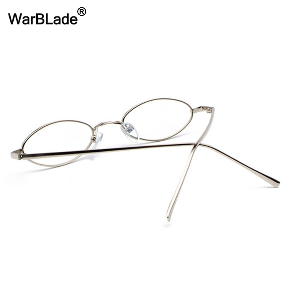 WarBlade-Petite monture de lunettes ovales rétro pour hommes et femmes, monture en métal doré, lentille transparente, lunettes optiques, unisexe, 2022