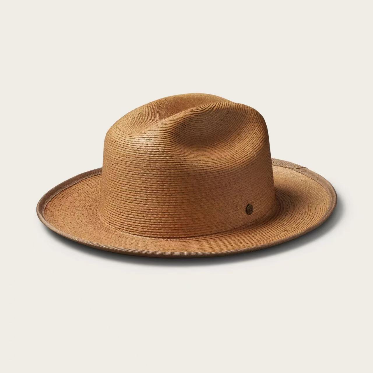 Chapeau de soleil en paille tressée pour hommes et femmes, protection UV printemps-été, style Fedora Jazz, pliable, idéal pour les voyages