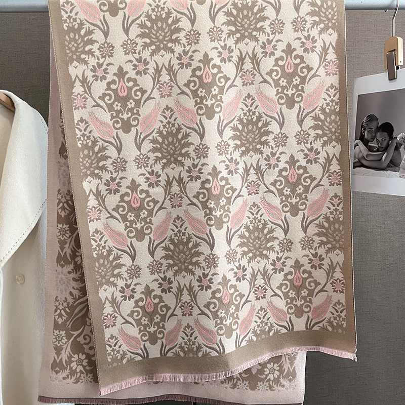 Écharpe chaude en cachemire pour femmes, couverture Pashmina de luxe, châle épais, foulard à la mode, Bufanda, Poncho, hiver 2024
