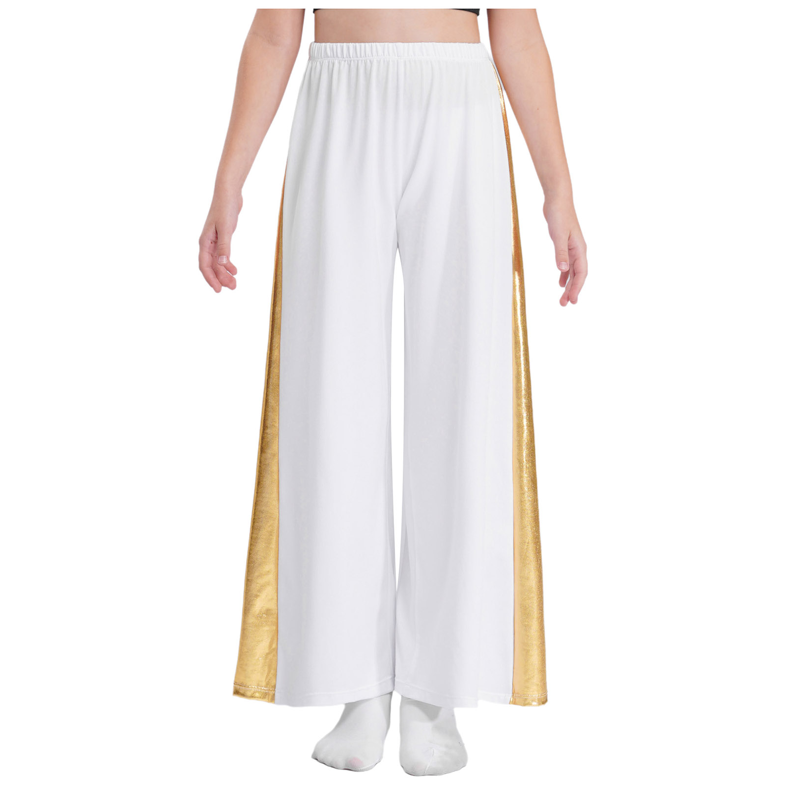 Ensemble de costumes de danse lyrique pour filles, tenue de spectacle de chorale d'église de danse de salle de bal, tunique de danse, robe et pantalon
