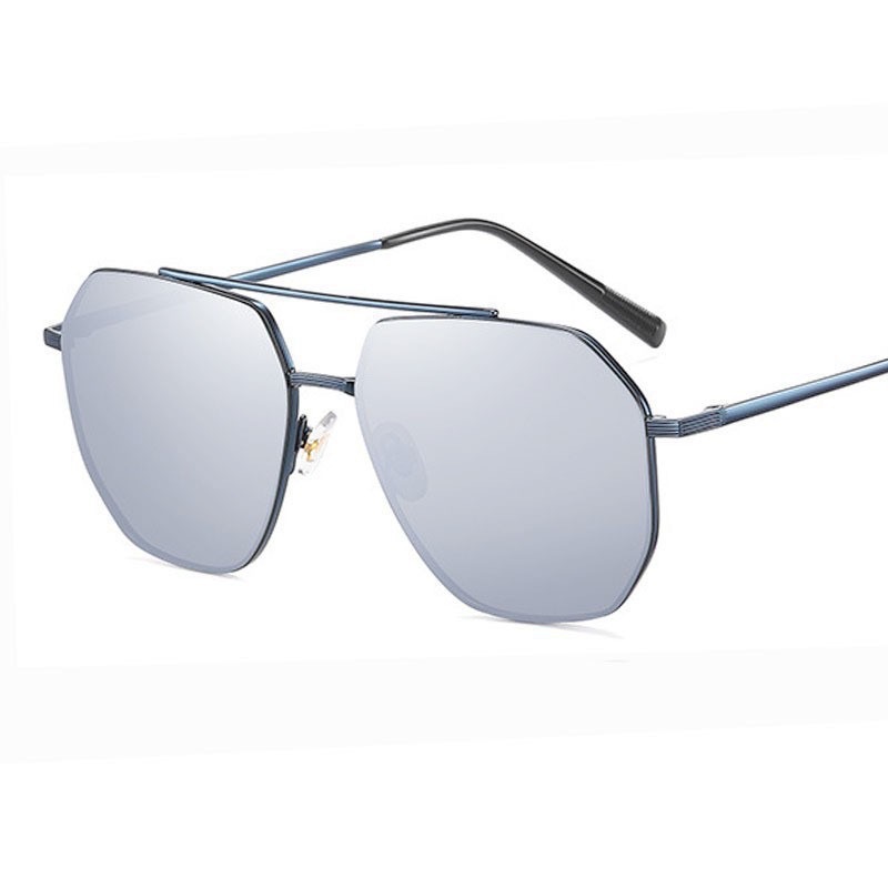 Lunettes de soleil pilote en métal pour hommes et femmes, pour la conduite en plein air, Vintage, rétro, miroir, Anti-reflet, UV400