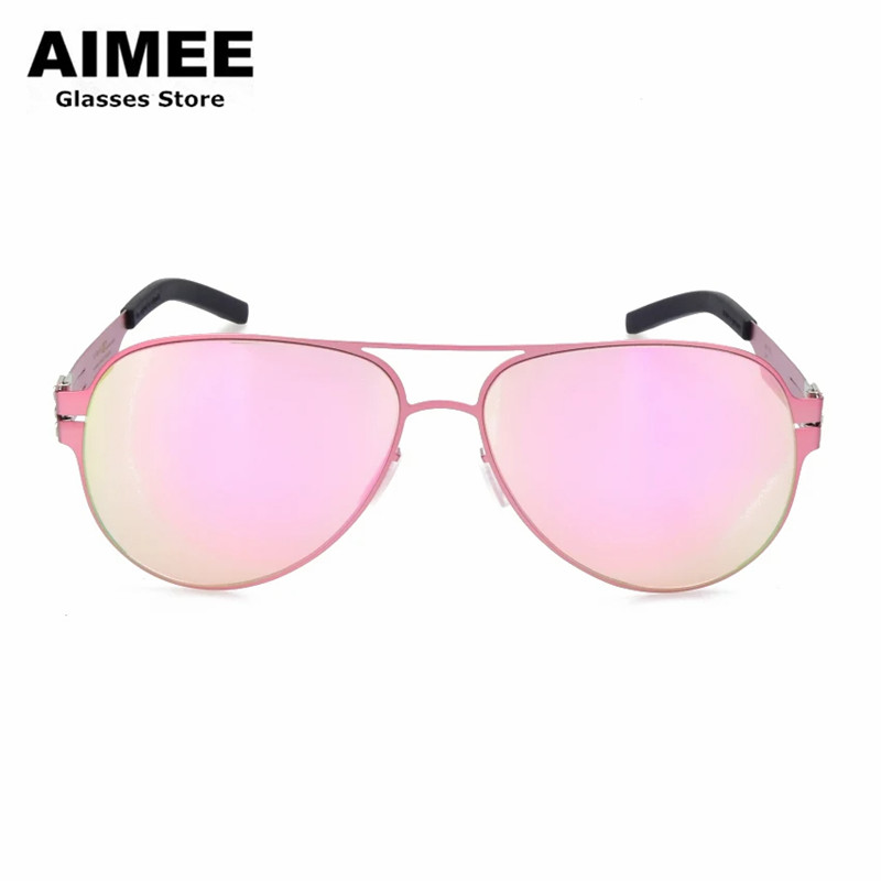 Lunettes de soleil polarisées sans vis pour hommes et femmes, lunettes de soleil de protection UV à la mode, lentille optique colorée, créateur de marque pilote, nouveau