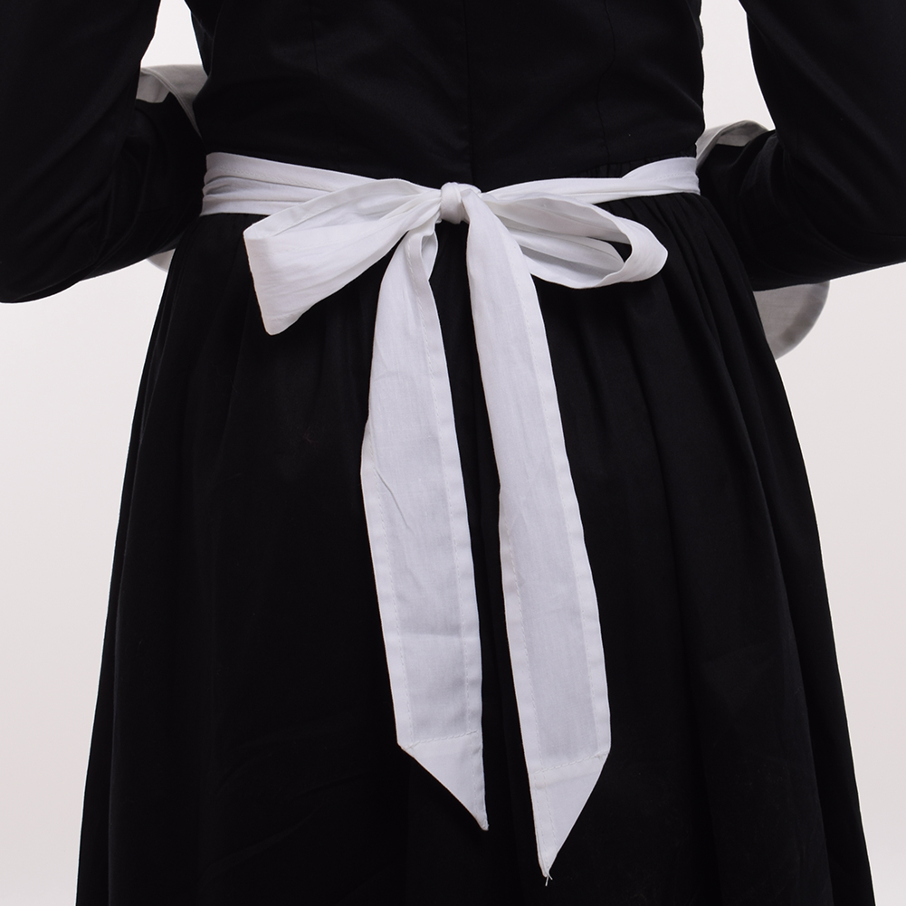 Tablier et bonnet de pèlerin de style colonial pionnier