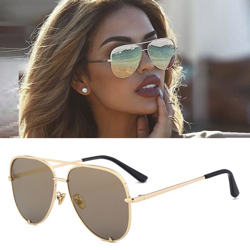 Lunettes de soleil pilote Aviation pour femmes et hommes, nuances rétro classiques dégradées, marque de luxe de styliste, 2024