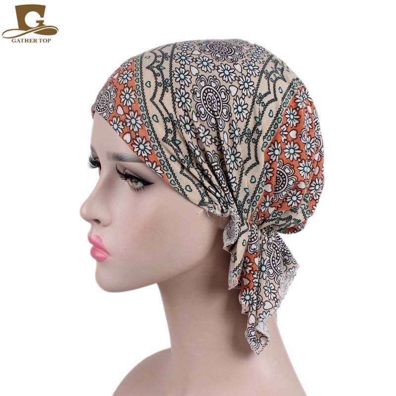 Foulard doux froissé pour femme, chapeau de chimio, turban pré-noué, écharpe de sauna, bandana, couvre-chef Tichel, perte de cheveux, rond