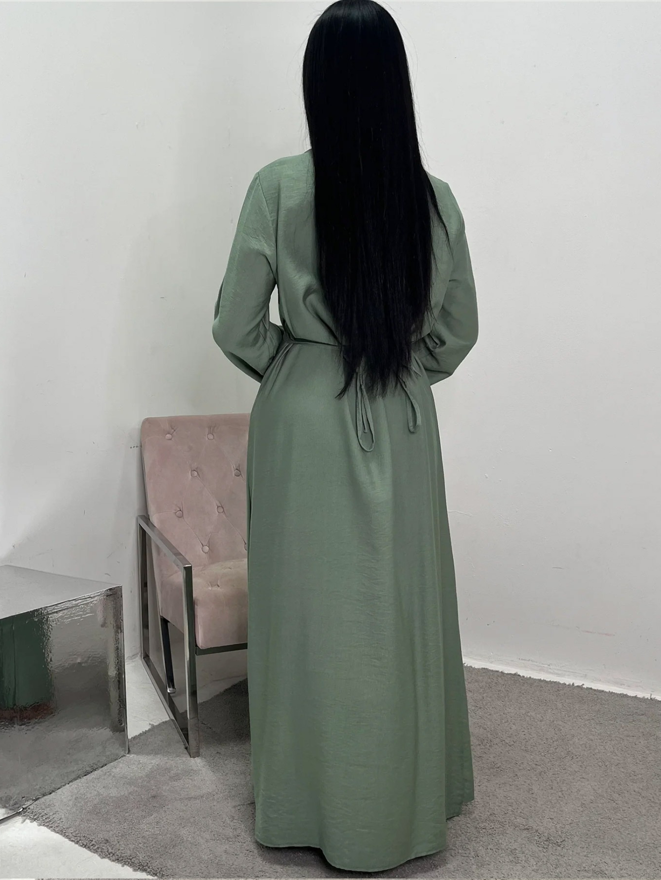 Eid femmes Robe musulmane solide modeste Abaya dubaï robes Largos robes longues caftan Robe arabe fête Caftan Jalabiya Ramadan 2025