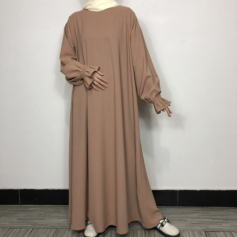 Abaya – robe Maxi pour femmes musulmanes, manches à volants, haute qualité, avec poches, ceinture gratuite, EID Ramadan, vêtements islamiques, nouvelle collection