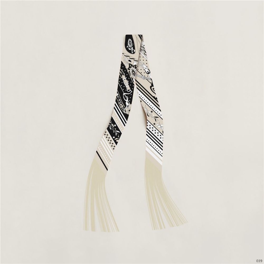 Ruban à pampilles Long coréen en Imitation soie, décoration DIY 5x130cm, écharpe décorative pour femmes, accessoires de mode, petite écharpe