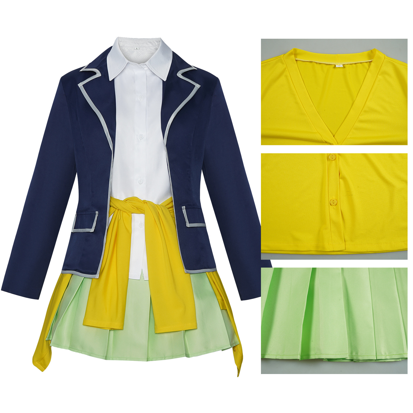 Costume de cosplay Anime Nakano Ichika, tenue des Quintuplets, uniforme Miku Nakano JK, costume de cosplay pour Halloween et carnaval