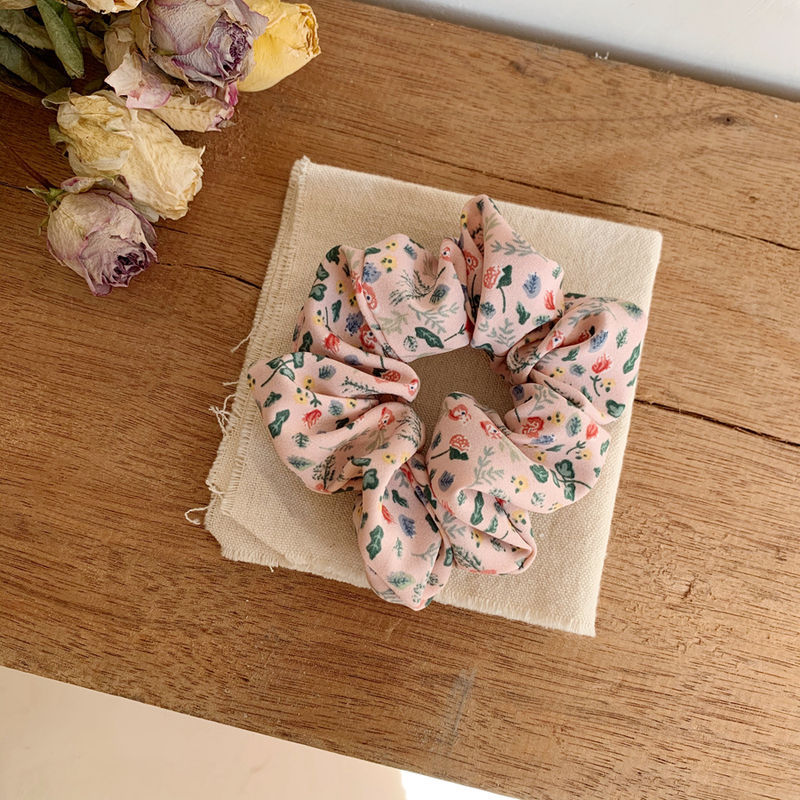 5 pièces de petits serre-têtes en tissu à motifs floraux, accessoires pour cheveux pour filles, corde à cheveux en tissu français pour femmes