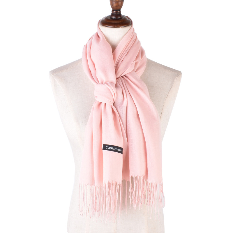 Écharpes et châles en pashmina de couleur unie pour femmes, pour robes de soirée, voyages, bureau, hiver, mariage, effet cachemire, grandes écharpes