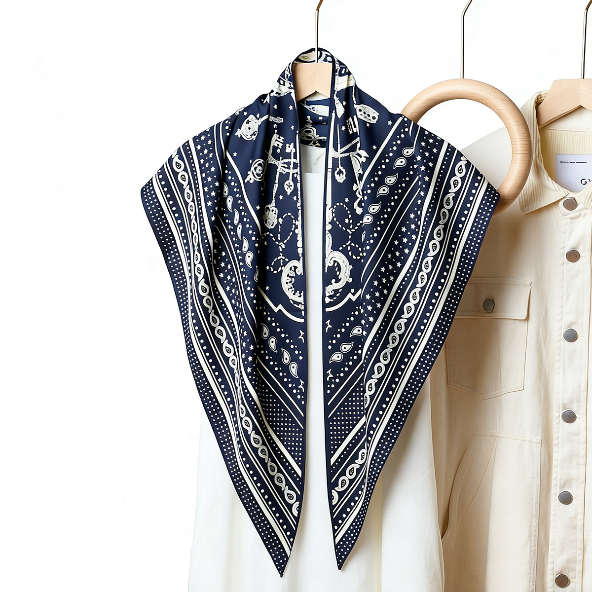 Nouvelle Écharpe Triangulaire Tendance pour Femme, Foulard Bandana Motif Cachemire, Écharpe & Châle de Plage Estival, Décoration de Pantalon, Plusieurs Couleurs