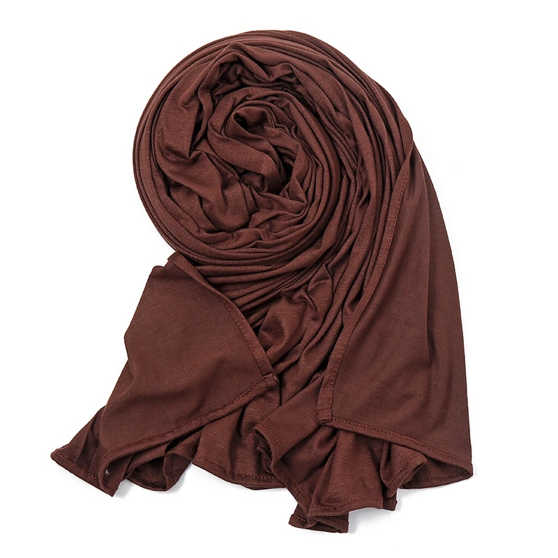 2026 Hijab musulman en jersey, châle uni doux, foulard pour femme musulmane, vêtements islamiques, foulard arabe, couvre-chef