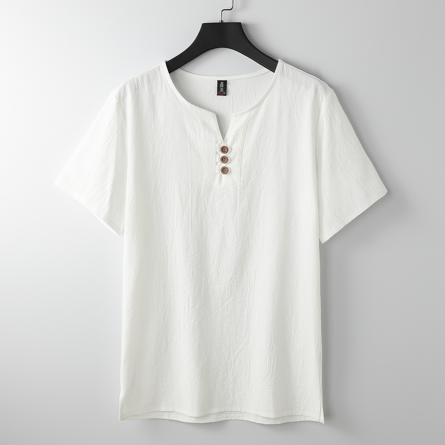 T-shirt en lin à manches courtes pour homme, estival et surdimensionné, grandes tailles 5XL 6XL 8XL 9XL