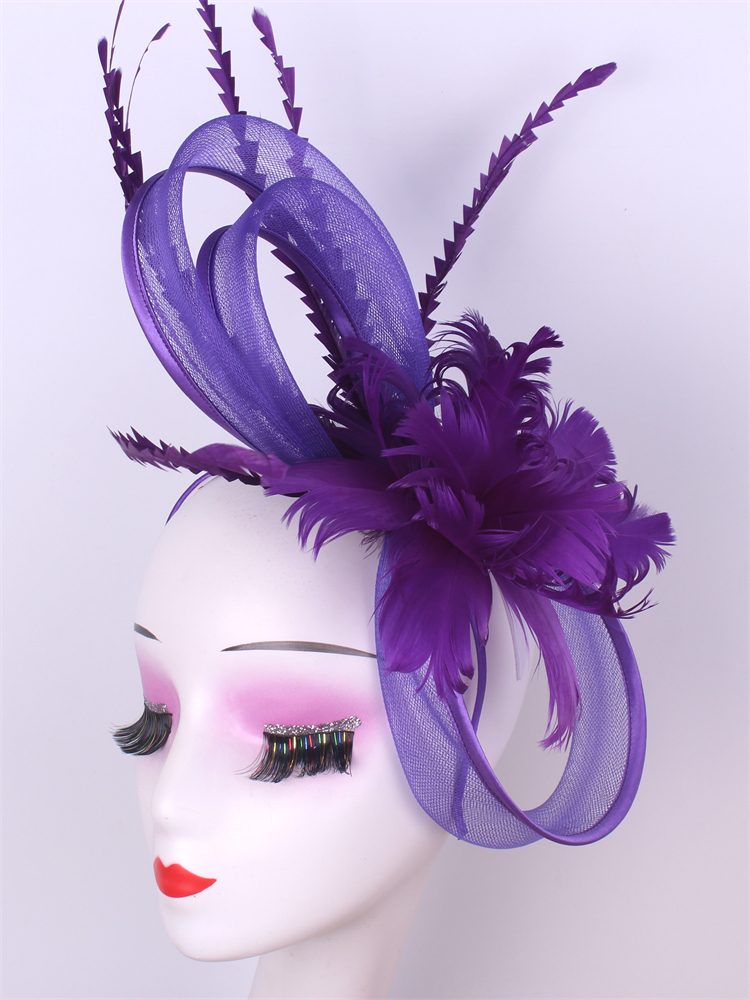 Voiles de mariage, casquette pilulier pour femmes, Vintage, rouge, blanc, noir, chapeau fascinateur, nouvelle mode, couvre-chef de fête, plumes, chapeaux pour Femme