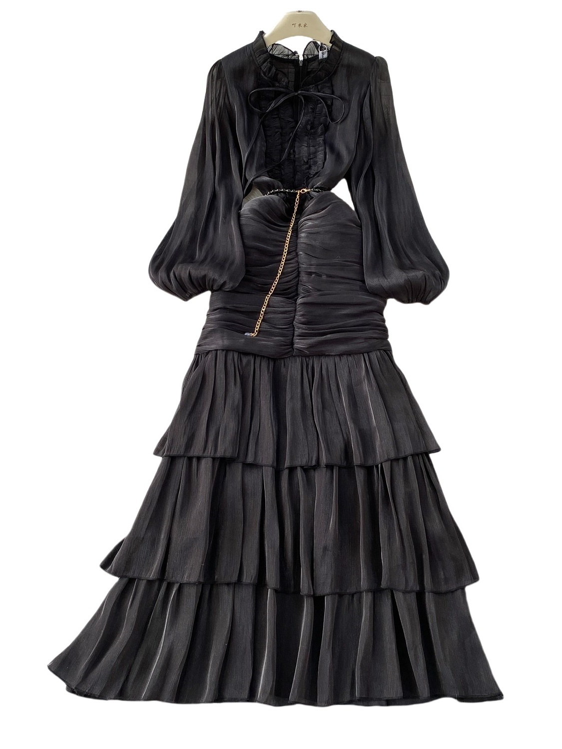 Robe Jacquard à fleurs 3D, Style Socialite française, cintrée à la taille, bordeaux, robe de dîner annuelle, tempérament évasé, mi-longue