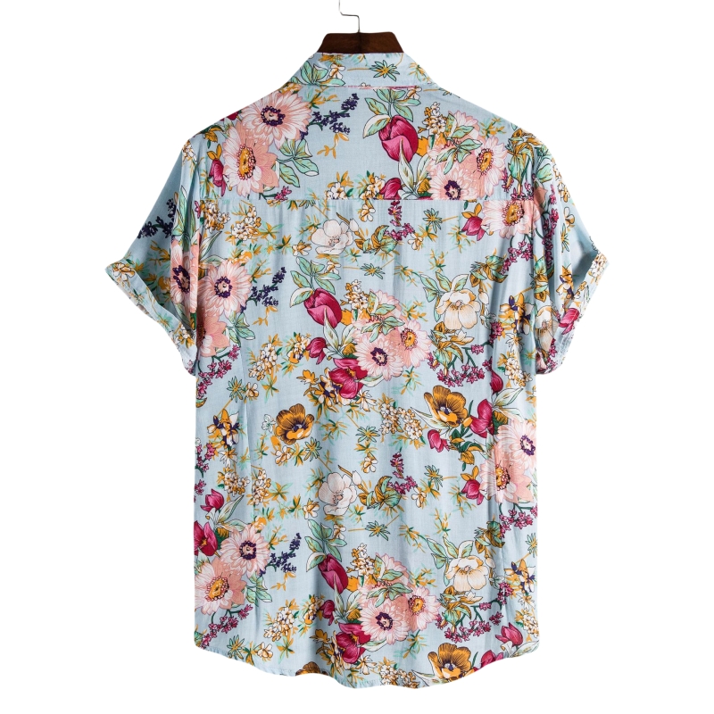 Chemise en lin véritable pour hommes, vêtements de luxe, chemisiers à la mode de haute qualité, T-shirts sociaux en coton hawaïen, 2024