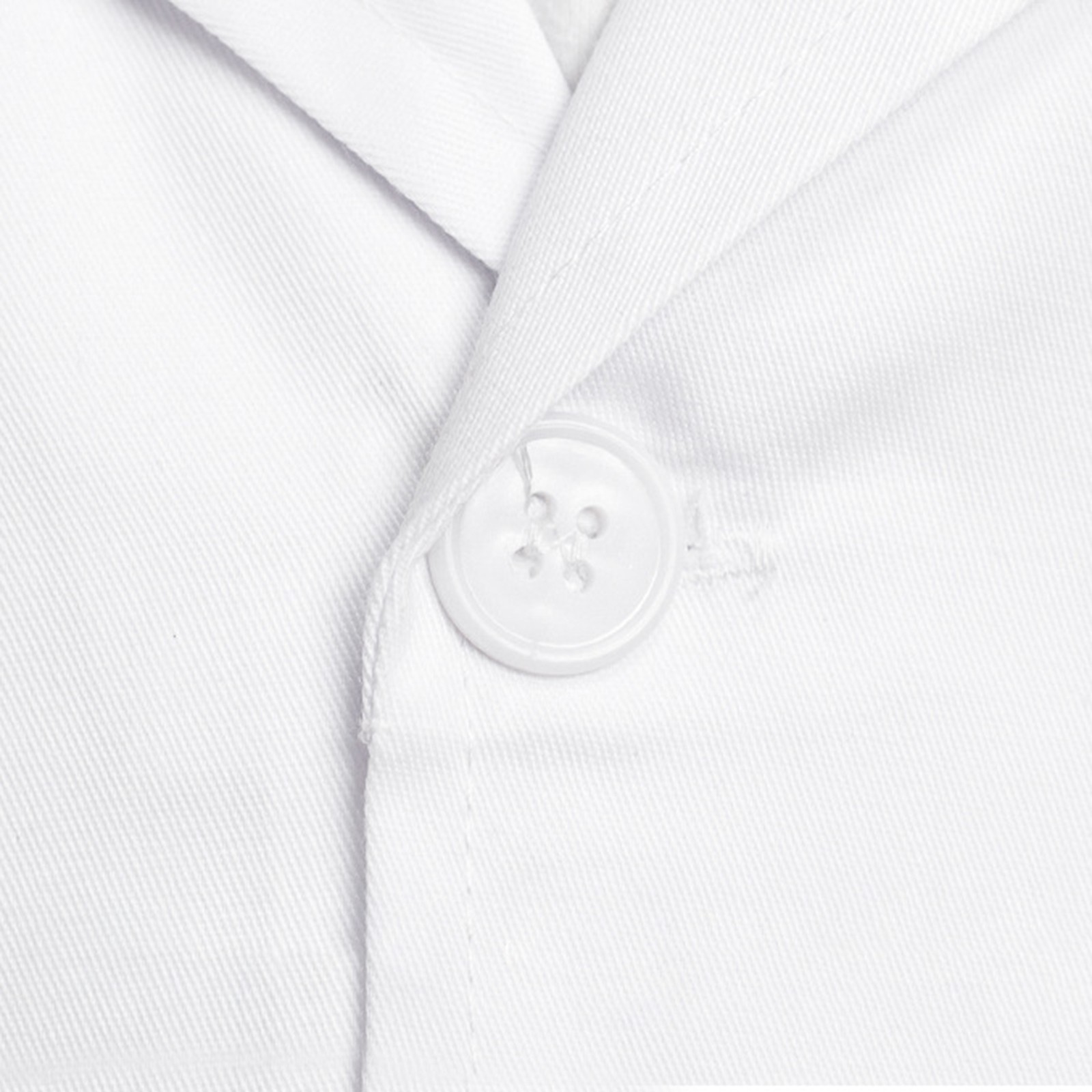 Blouse de laboratoire blanche unisexe pour enfants, uniforme à manches longues avec poches, vêtements de travail pour médecins et infirmières, pour garçons et filles, blanc, été et printemps