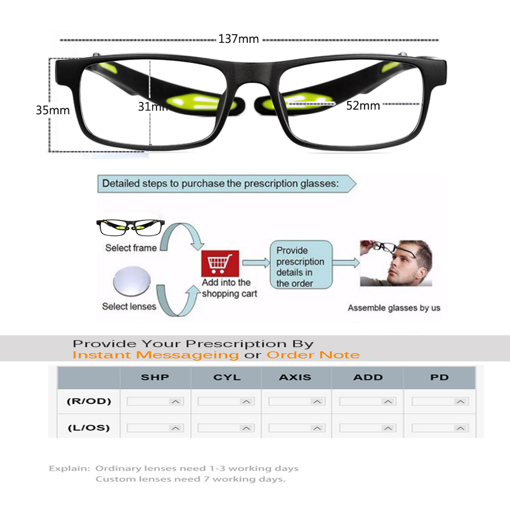Tr90 lunettes optiques monture de lunettes hommes sport basket-ball Football transparent prescription myopie lunettes cadre de lunettes