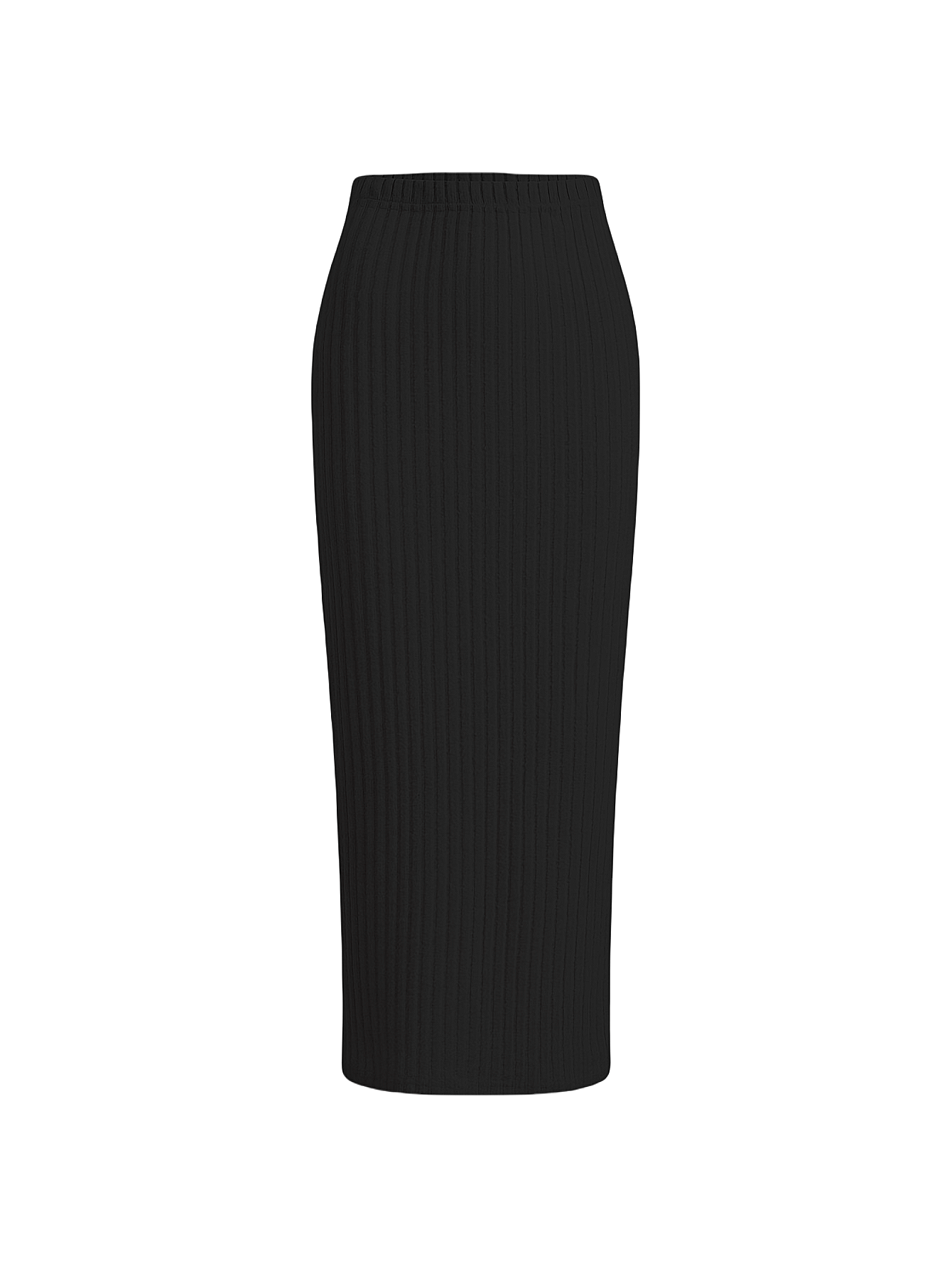 Jupe pour femmes grandes tailles, jupe basique polyvalente avec taille élastique, jupe de base, élégante et polyvalente