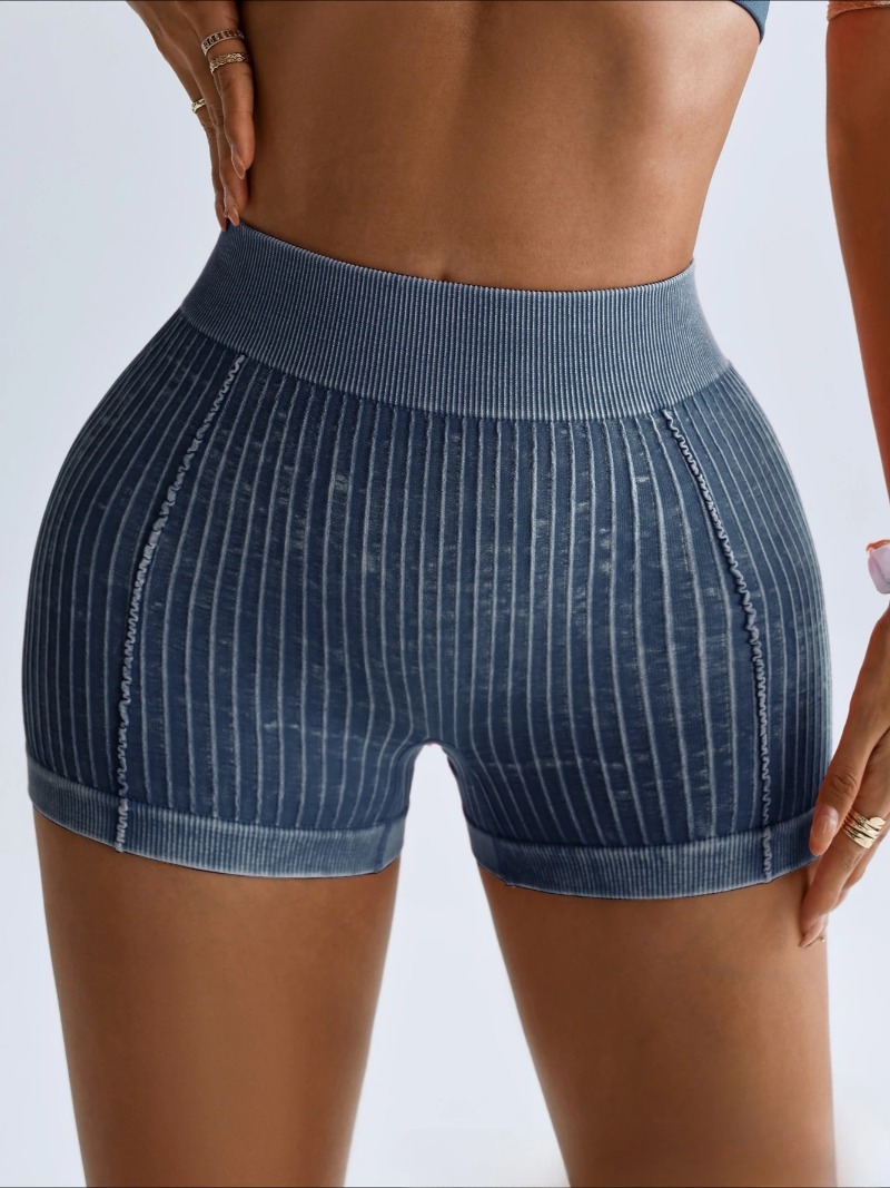 Femme vêtements Shorts décontractés taille haute côtelé pantalons courts Sports de plein air Shorts femme Yoga Fitness GYM collants pantalons de course