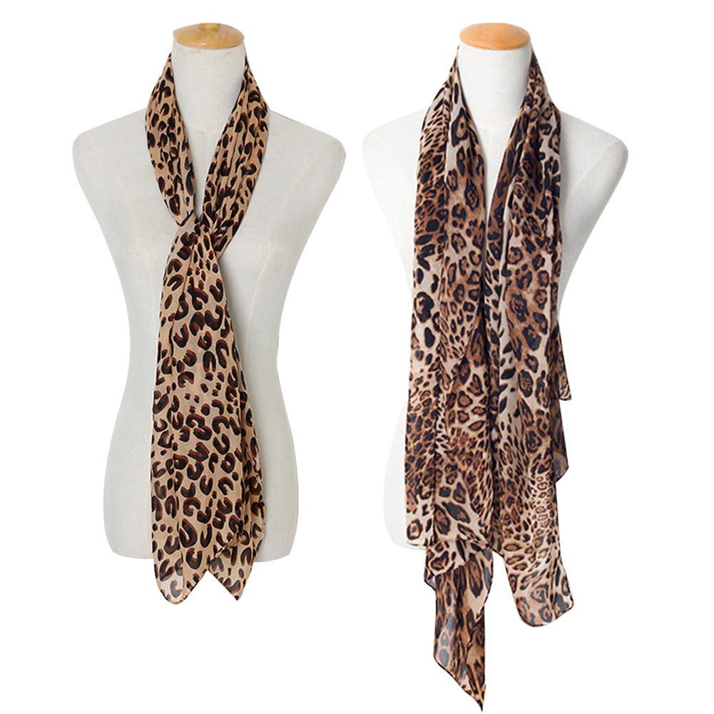 Écharpe Vintage en mousseline de soie pour femmes, foulard doux imprimé léopard, châle Harajuku, offre spéciale, mince, décontracté, Sexy, élégant, printemps, été