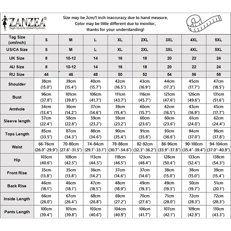 Ensemble élégant 2 pièces pour femme musulmane ZANZEA – Tenue de Ramadan avec hauts à manches longues col rond et pantalon large – Survêtement Hijab Dubaï