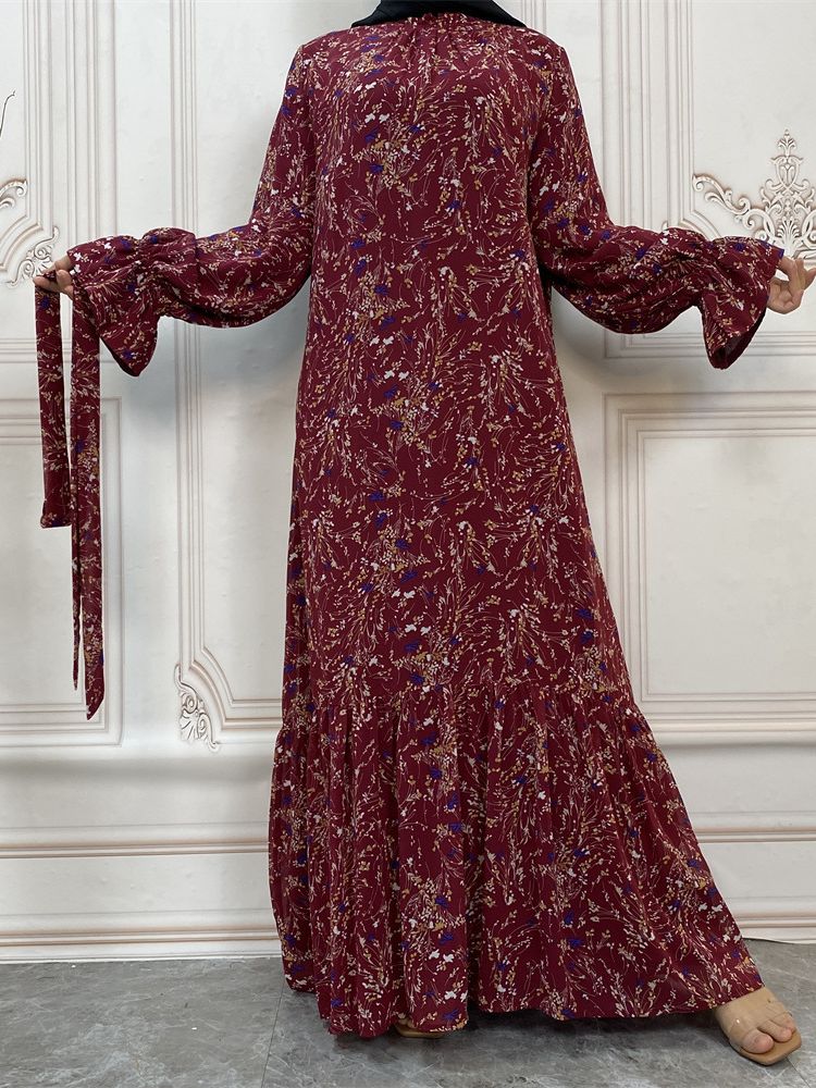 Abaya-Robe Longue Hijab pour Femme, Tenue Musulmane Modeste, Kaftans pour Ramadan, Turquie, Islam, Arabe