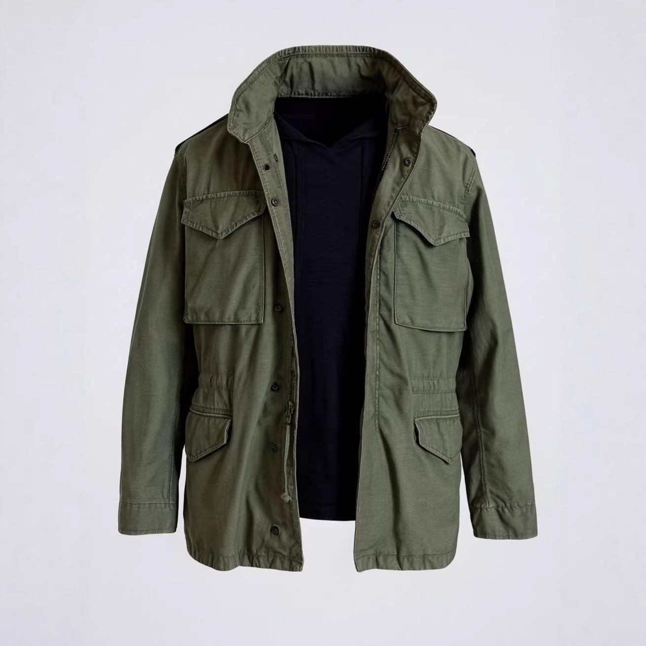 Veste pour homme, veste de travail, veste décontractée vintage, multi-poches, manches longues, cardigan, vêtements pour homme printemps