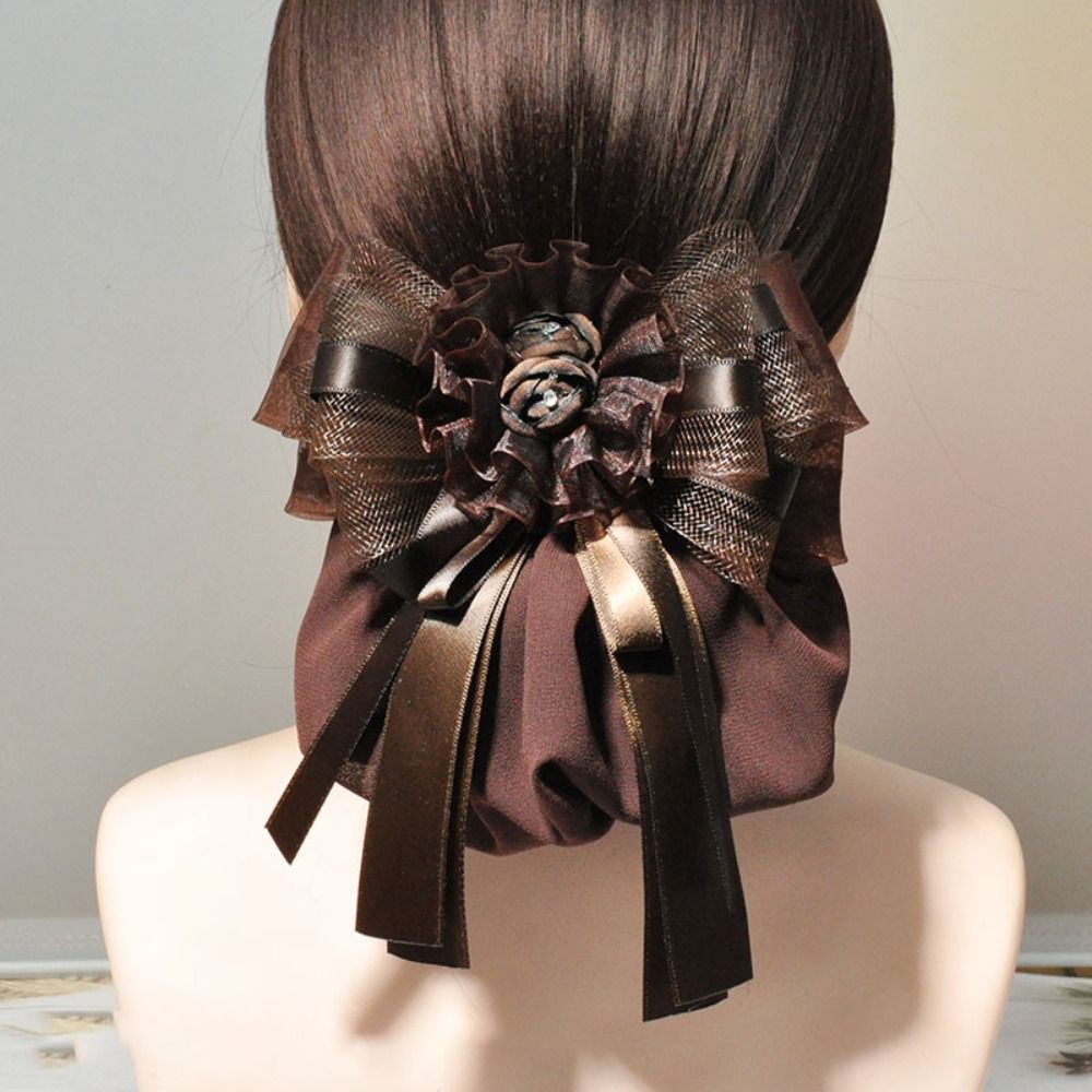 Filet à Cheveux Classique avec Nministériels d Papillon pour Femme et Fille, Accessoire de Mode, Filet à Cheveux de Travail en Dentelle, pour Infirmière, Banque