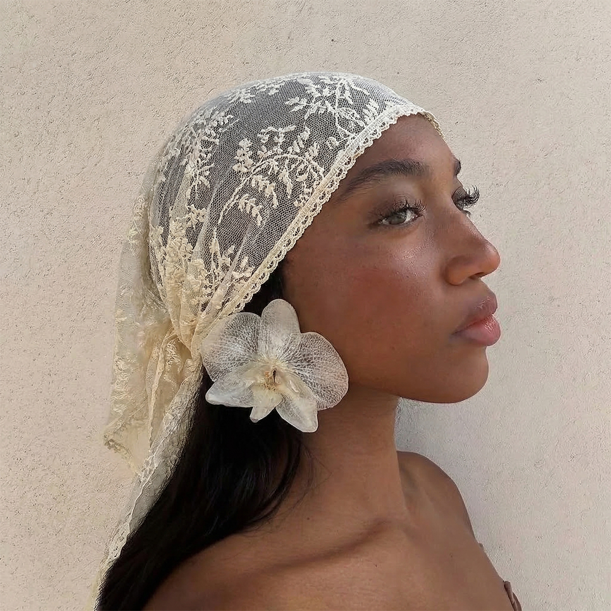 Écharpe à franges pour femme, châle en dentelle florale, foulard de mariage élégant, accessoires de mode féminins pour printemps-été 2026
