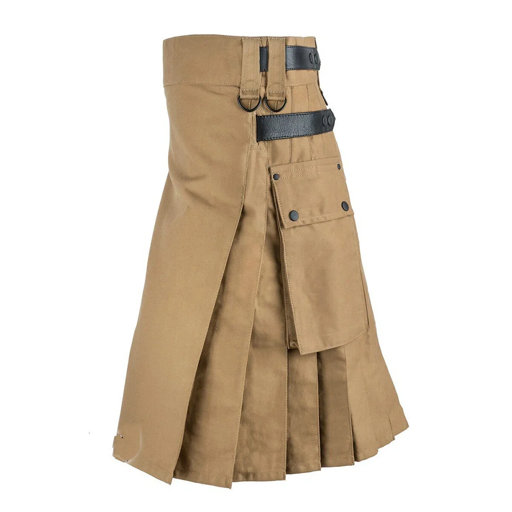 Mode écossais traditionnel Kilt hommes médiéval Vintage gothique Punk décontracté jupe plissée Costumes Kilt Costume de fête