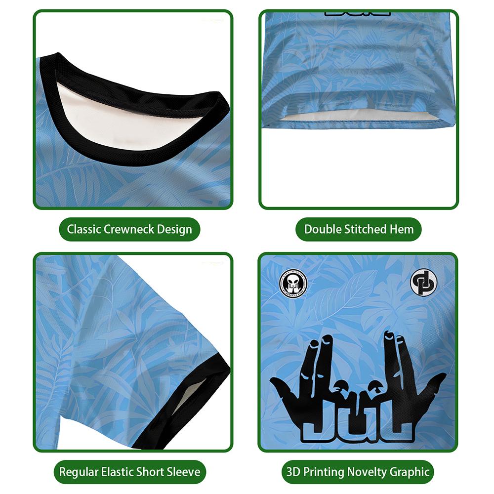Nouveau JUL maillot de Football hommes et femmes à manches courtes Sport col rond T-Shirt DP impression personnalisable respirant uniforme de Football