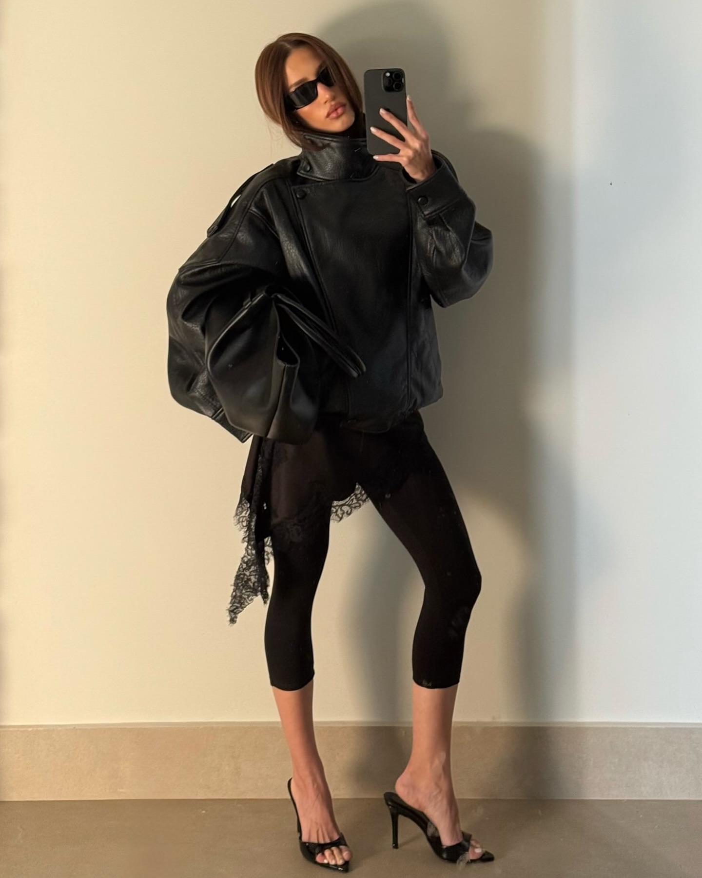 BSAY veste en simili cuir vêtements pour femmes automne hiver nouveau ample à manches longues poche zippée PU manteaux courts rue chic dames hauts